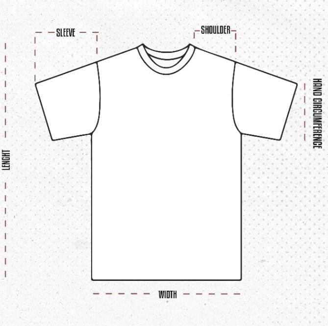 Ilustrasi cara mengukur kaos Luxuliver